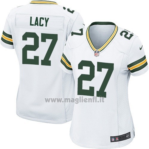 Maglia NFL Game Donna Green Bay Packers Lacy Bianco